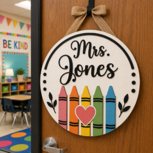 Back To School Teacher Classroom Door Hanger